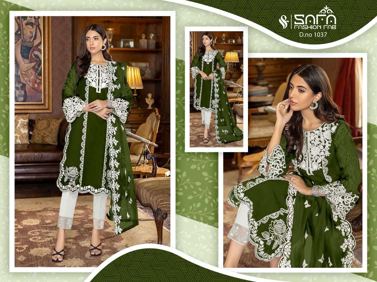 Safa Fashion 1037 Readymade Pakistani Suits Catalog
